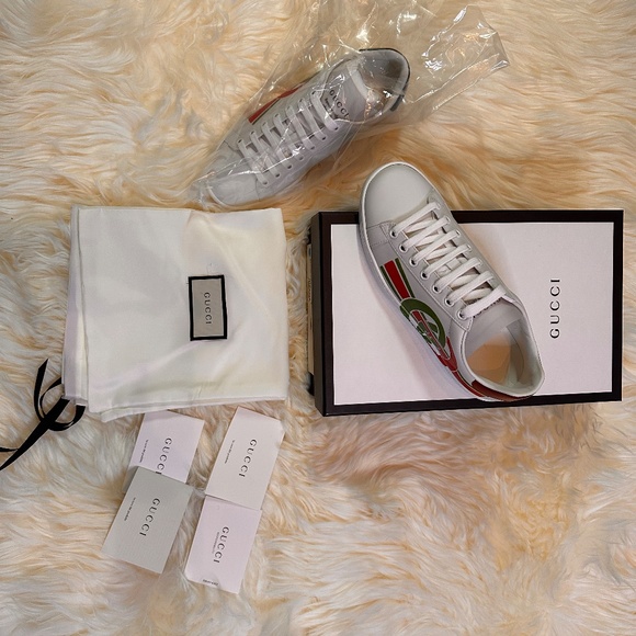 Gucci Women's Ace Interlocking G Logo Double GG - Picture 7 of 7